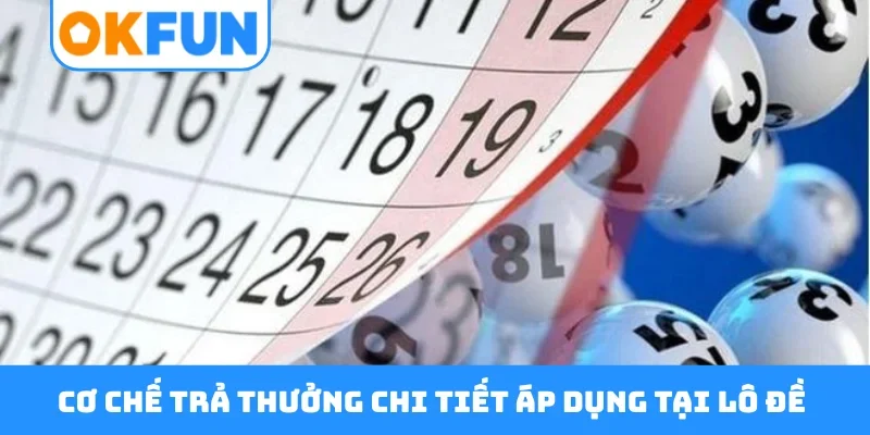 Cơ chế trả thưởng chi tiết áp dụng tại lô đề