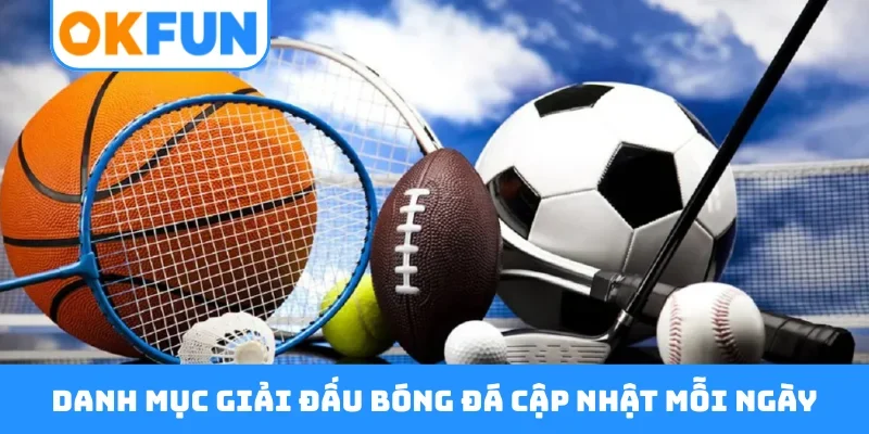 Danh mục giải đấu bóng đá cập nhật mỗi ngày
