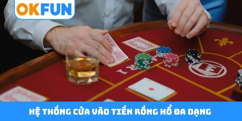 Hệ thống cửa vào tiền rồng hổ đa dạng