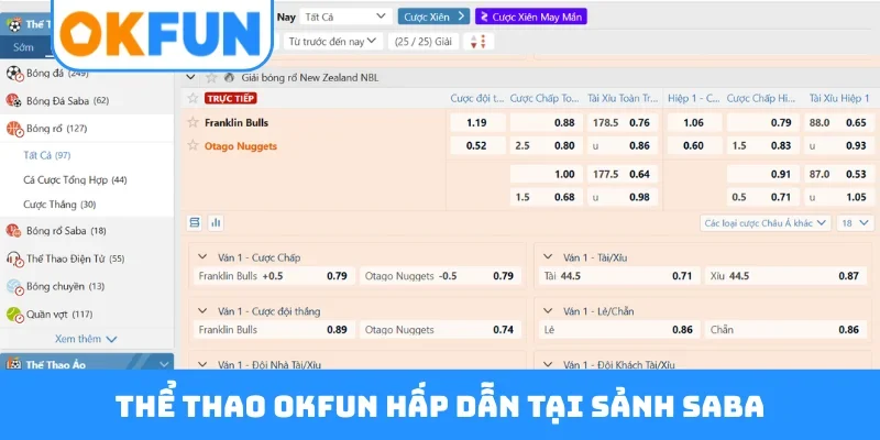 Thể thao OKFUN hấp dẫn tại sảnh Saba